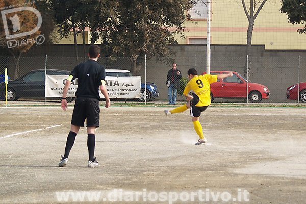 Il rigore calciato da Nuvoli